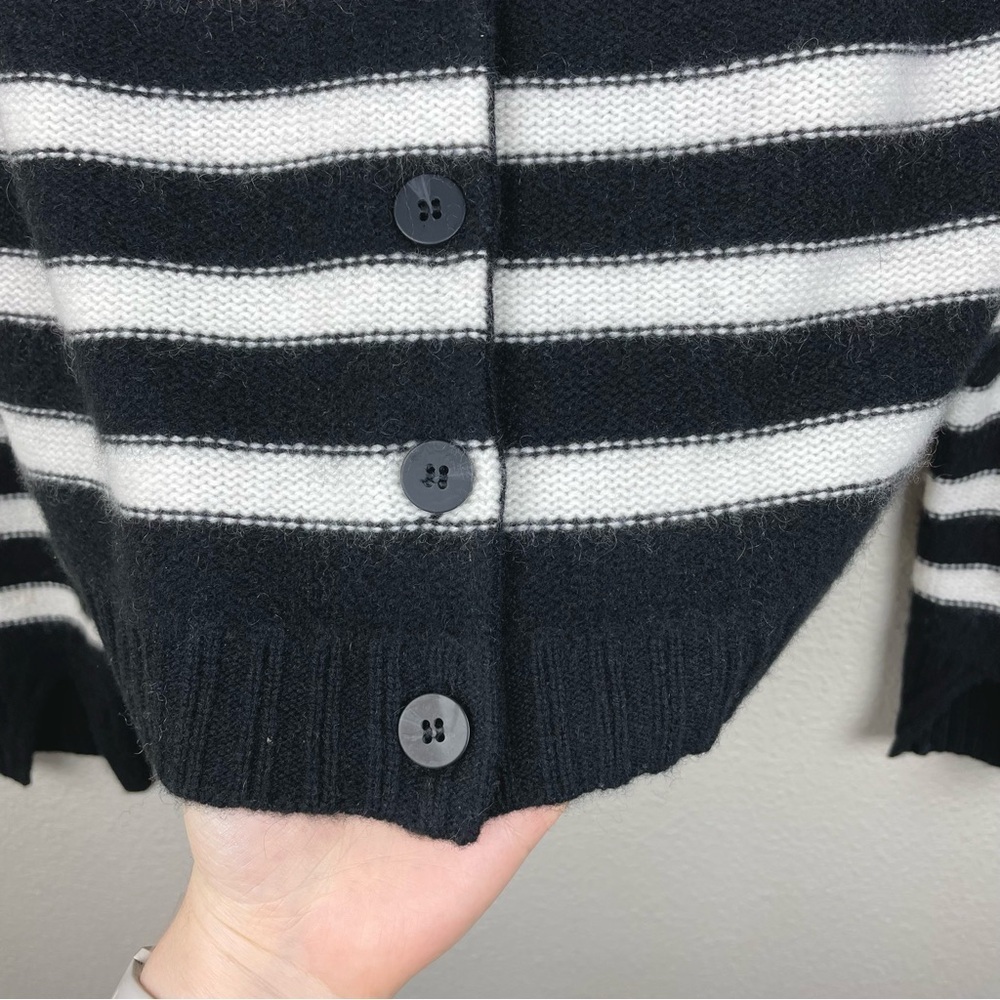 Anthropologie Maeve Women's Small Cashmere Crop Cardigan Sweater Parisian Style - Picture 8 of 16